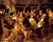 Jacob Jordaens Feast of the bean king oil